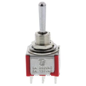 3-1825139-4 TE Connectivity Toggle Switches, Double Pole - Double Throw Configuration (Pole-Throw), 1/4-40, Sealed, Copper, Silver, Terminal Seal (Epoxy), Alcoswitch Gemini A Alias: A211SDZQ04A211SDZQ04