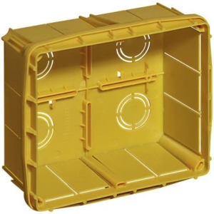 16205 BTicino 150x130x69mm flush-mounted junction box, complete with shockproof resin cover and screws