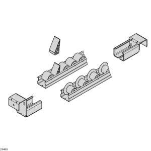 3842538372 Bosch Rexroth XLean rail holder with stop