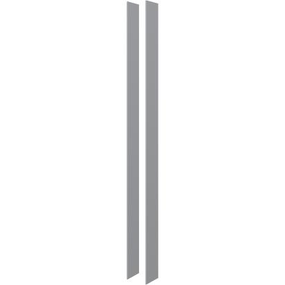129011AL BTicino pair of aluminum-colored PVC covers for closing the two longitudinal compartments of the column art. 129001