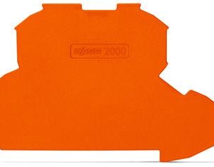 2000-2292 Wago End plate 07 mm thick orange