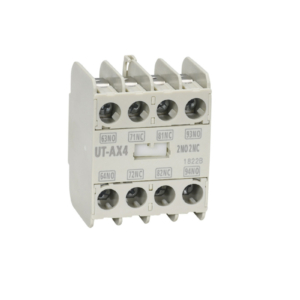 UT-AX4 2A2B Mitsubishi Auxiliary contact. 2NO + 2NC; front clip-on; for S-T, SR-T