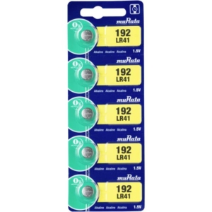 241796 Murata Murata LR41BEAWW Alkalinamanganese button battery LR 41 45 mAh 1.5 V 5 pcs.