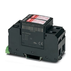 2910364 Phoenix Contact - VAL-US-240/40/2+0-FM Surge protective device, two channel with remote indicator contact for 240/480 V split phase AC, 3-wire.