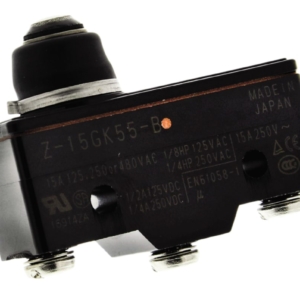 Z-15GK55-B Omron Spring plunger, General load General type, Drip-proof type, SPDT, Rated through current 15 A, Screw terminal (M4)