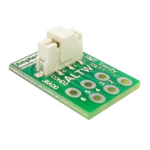 SSL11-J6A00-000001 Amphenol Lighting Connector, SSL Series, 6 Contacts, Receptacle, 3 mm, Surface Mount, 1 Rows