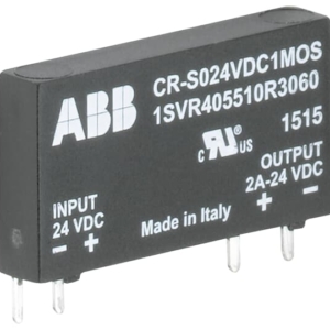 1SVR405510R3050 ABB - CR-S024VDC1TRA CR-S024VDC1TRA Pluggable optocoupler Input= 24 V DC, Output= 100 mA/48 V DC