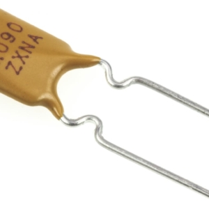 RUEF090 Littelfuse Littelfuse resettable fuse, tripping at 1.8A in 5.9s, 30V dc, 0.9A holding, 220m max