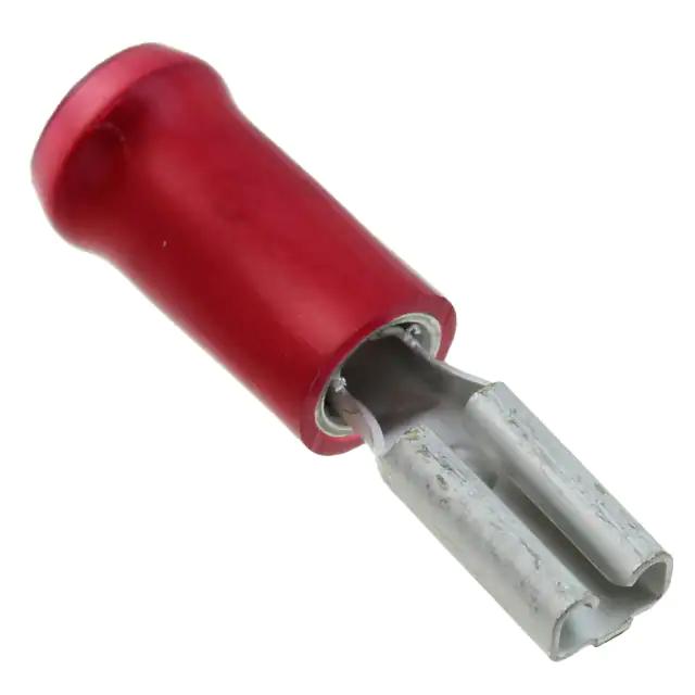 2-165566-1 TE Connectivity Quick Disconnects, Receptacle, 22 – 16 AWG Wire Size, .3 – 1.5 mm² Wire Size, 592 – 3260 CMA Wire Size, Mating Tab Width 2.79 mm [.11 in], Straight; Alias: 110 PIDG FASTON REC