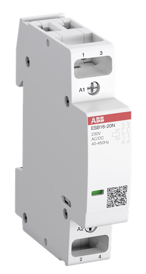 1SBE111111R0111 ABB - ESB16-11N-01 ESB16-11N-01 Installation Contactor (NC) 16 A - 1 NO - 1 NC - 24 V - Control Circuit DC