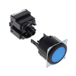 A3U-TBA-A2C-5M Omron Round type, Blue (Transparent), IP65 oil-resistant type, Flange color: Black, DPDT, Connector