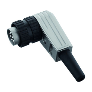 T 3324 005 U Amphenol Male cable connector 4 pole IP40; solder; silver; angled; bayonetlocking