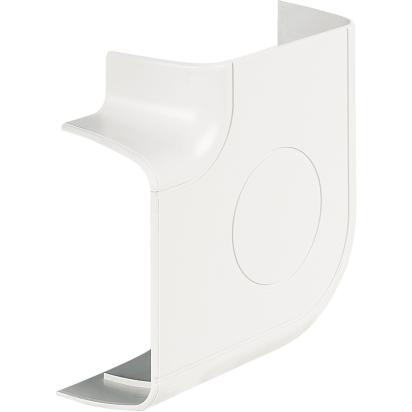121005NBA BTicino cover for flat corner bottom art. 121005 for 120x60 mm channel or art. 121205 for 120x120 mm channel white