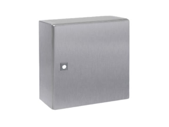 AE 1006.600 Rittal - 1006600 Rittal Stainless Steel 380 x 380 x 210mm wall-mounted enclosure with flat door, col. , IP66