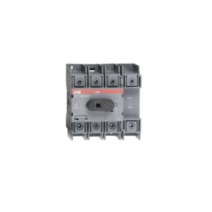 OT125F4N2 ABB - 1SCA105051R1001 4-pole, front operated, base mounted, DIN-rail mountable switch-diconnector / non-fusible diconnect switch with front protected clamp terminals, handle and shaft are not included