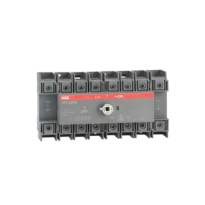 1SCA105059R1001 ABB - OT125F8 8-pole, front operated, base mounted, DIN-rail mountable switch-diconnector / non-fusible diconnect switch with front protected clamp terminals, handle and shaft are not included