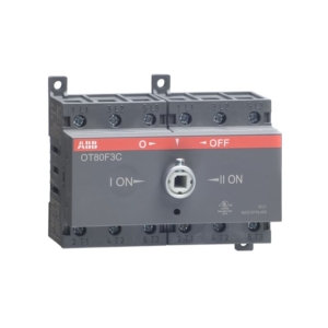 OT80F3C ABB - 1SCA105402R1001 Manual changeover switch, front operation, mounting on DIN rail or plate, IO-II function type OT80F3C 80A