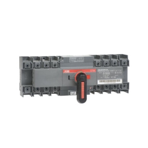 OTM40F4CMA230V ABB - 1SCA120102R1001 Motorized changeover switch, front operated, plate mounting, IO-II function, Ue 110-240 V ac / dc type OTM40F4CMA230V Motorized 4P 40A disconnector AUT10D10 8 OTM40F4CMA230V, Black direct handle with 1-0-2 function included.
