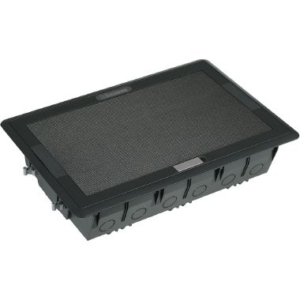 150706 BTicino retractable turret 2430 modules lid with non-slip stainless steel finish and ergonomic handle