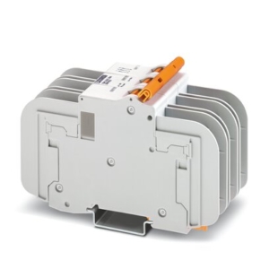 2907612 Phoenix Contact - TMC 83C 06A Thermomagnetic device circuit breaker, number of positions: 3, connection method: Screw, cross section: 1 mm2- 35 mm2, AWG: 18 - 2, mounting type: DIN rail, Color: gray