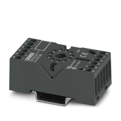 2907520 Phoenix Contact - ECOR-3-BSC1/3X21 ECOR-3 relay base, for octal relay with 3 changeover contacts, screw connection, plug-in option for input/interference suppression modules, for mounting on NS 35/7,5