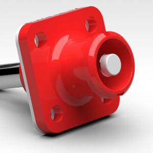 SLPIRCBPSR0 Amphenol Male Receptacle; 10.3 mm Radsok; 90° Coded