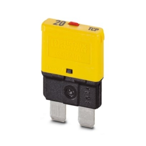 0700020 Phoenix Contact - TCP 20/DC32V Thermal device circuit breaker, number of positions: 1, nominal current: 20 A, nom. voltage: 32 V, fuse type: Slow-blow, fuse type: Automatic device, mounting type: on base element, Color: yellow