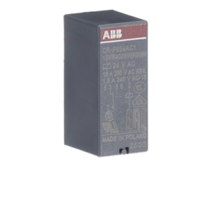 1SVR405600R0000 ABB - CR-P024AC1 CR-P024AC1 Pluggable interface relay 1c/o, A1-A2=24VAC, 250V/16A