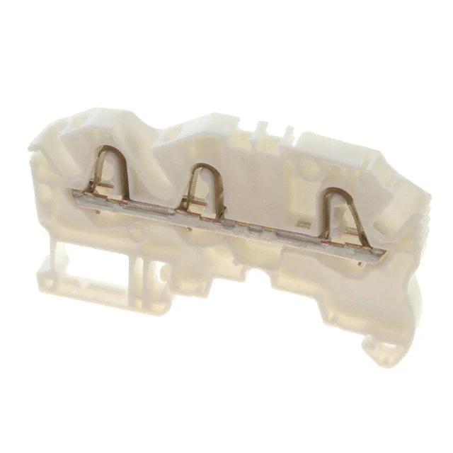 1SNK705072R0000 TE Connectivity Modular Terminal Blocks, Feed-Through, PI-Spring Terminal Block, White, Product Spacing .205 in [5.2 mm], 3 Position, DIN Rail, ENTRELEC SNK; Alias: ZK2.5-3P-WH