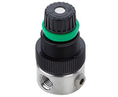 R05-200-RNLA Norgren R05 series stainless steel general purpose pressure regulator, 1/4 NPT, 0.3-8.5 bar, no pressure gauge