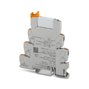 1328360 Phoenix Contact - PLC-RPT- 24DC/1/CB1-6 Combination of relay interface and electronic fuse protection on overall width: 6.2 mm, individual configuration of the nominal current (1 A ... 6 A), adjustable output characteristic, active signal output, easy system integration, with Push-in connection