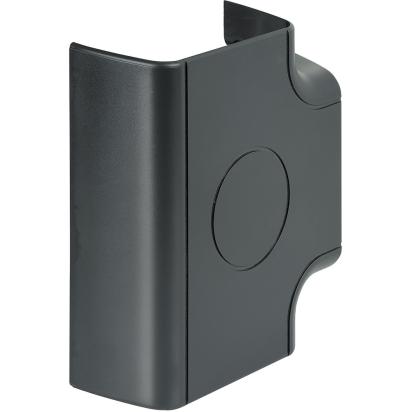 121006NGR BTicino cover for bottom corner tee fitting art. 121006 for 120x60 mm channel or art. 121203 for 120x120 mm channel gray