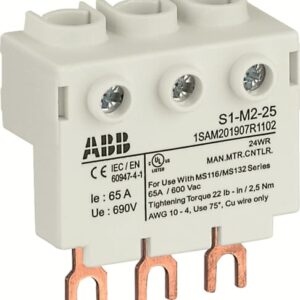 1SAM201907R1102 ABB - S1-M2-25 S1-M2-25 Power Infeed Block