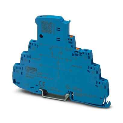 2906820 Phoenix Contact - TTC-6-1X2-M-EX-24DC-UT-I Surge protection with integrated status indicator and disconnect knife for a 2-wire floating Ex i signal circuit, e.g., 0(4) ... 20 mA current loop, HART-compatible.