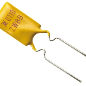 RUEF110 Littelfuse Littelfuse resettable fuse, tripping at 2.2A in 6.6s, 30V dc, holding 1.1A, 170m max
