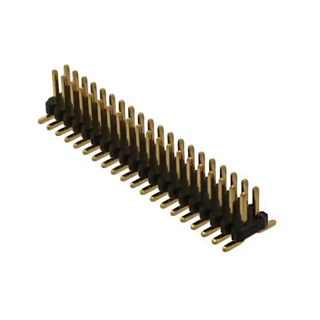 20021121-00040T4LF Amphenol Board to Board connector, Unshrouded vertical header, Surface Mount, Double Row, 40Positions, 1.27mm (0.5inch) pitch.