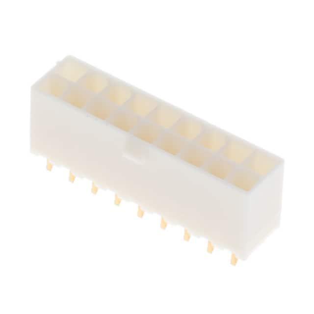 10127820-1821LF Amphenol Pwr 4.2, Dual Row, Vertical Through Hole Header, Gold Flash plating, Natural Color, 18 Positions, Non GW Compatible Nylon66, Tray Packing.