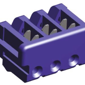 2-173977-3 TE Connectivity Connector Assembly, Receptacle, Wire-to-Board, 3 Position, .079 in [2 mm] Centerline, Insulation Displacement (IDC), 1 Row, Blue, Wire & Cable, AMP CT Alias: CT CONN MT REC ASSY 3P BLUE
