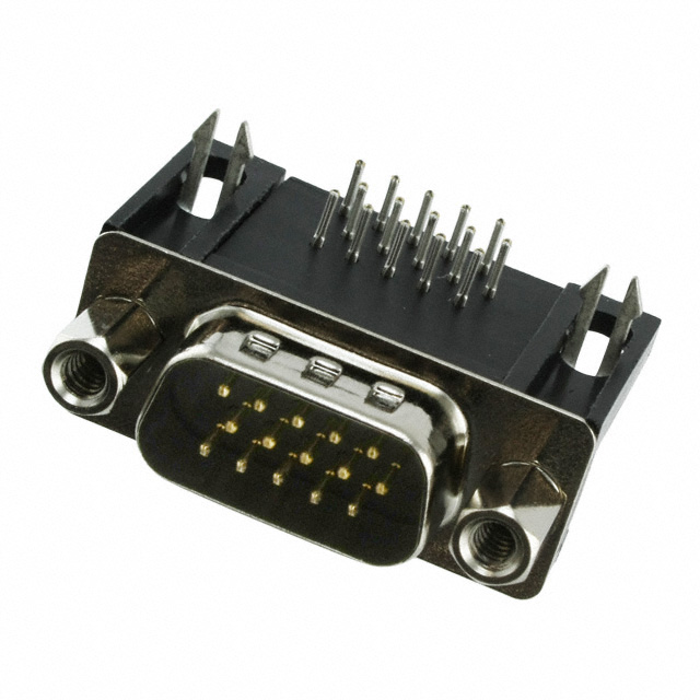 10090926-P154VLF Amphenol D-Sub High Density Board Mount Connectors, Input Output Connectors, 15-Way Male Right Angle, 200 Mating cycles
