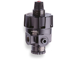 R24-300-RNLA Norgren R24 Series high flow manual regulator, 3/8 PTF, 0.7-8 bar, without gauge