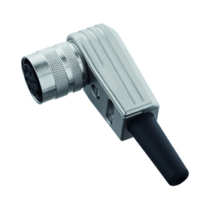 T 3261 005 U Amphenol Female cable connector 3 pole IP40; solder; silver; angled; screwlocking
