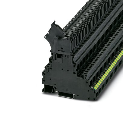 3214323 Phoenix Contact - UT 4-PE/L/HESILA 250 (5X20) Fuse modular terminal block, fuse type: Glass / ceramics / ..., fuse type: G / 5 x 20, nom. voltage: 500 V, nominal current: 28 A, connection method: Screw connection, Rated cross section: 4 mm2, cross section:  0.14 mm2- 6 mm2, connection method: Screw connection, Rated cross section: 1 mm2, cross section:  0.14 mm2- 6 mm2, mounting type: NS 35/7,5, NS 35/15, color: black