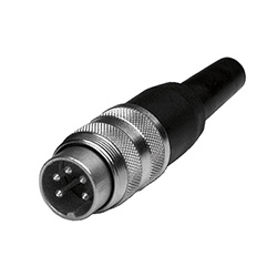T 3260 018 U Amphenol Male cable connector 3 pole IP40; solder; gold; straight; screw locking