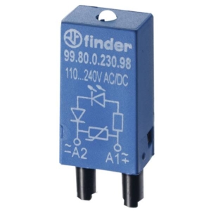 99.80.0.024.08 Finder Finder Plug-in module with varistor, with LED indicator 99.80.0.024.08 10 pcs.