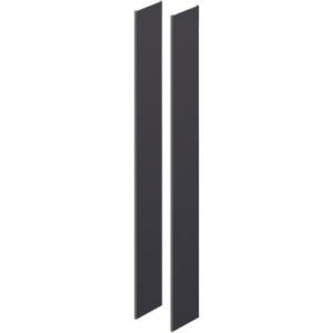 129061GR BTicino pair of gray PVC covers for closing the two longitudinal compartments of the mini column art. 129051