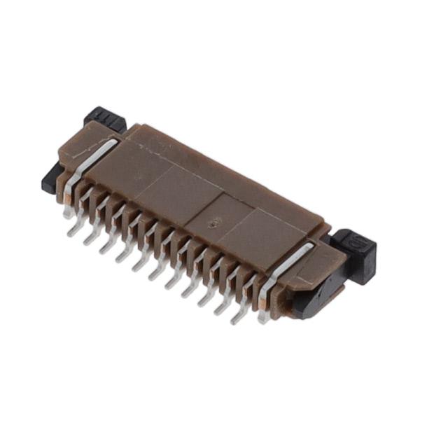 SFW11R-2STE1LF Amphenol 1.00mm Flex Connector, SFW-R series, 11 Position, Top side Contact, Side Entry Surface Mount ZIF Connector, Lead Free.