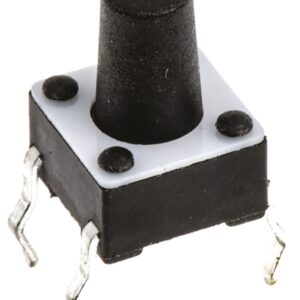 3-1825910-5 TE Connectivity TE Connectivity tactile switch, SPST, 6 x 6 x 8.51mm, L. actuator 4.9mm, Surface mount Alias: FSM18JH FSM18JH=6MM TACT SWITCH, HIGH TEMP