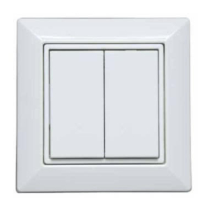 013.B9 Finder Finder 013B9 - Yesly- Wireless wall switch 4 channels white