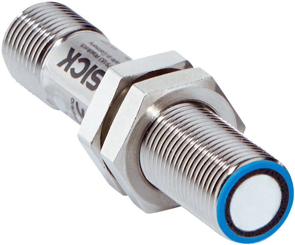6053543 Sick - UM12-1172251 UM12 Series Ultrasonic Barrel-Style Ultrasonic Sensor, M12 x 1, 20 - 250 mm Detection, NPN Output, 10 -