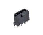 10136656-0411LF Amphenol Pwr 3.0, Single Row, Vertical Through Hole Header, Tin plating, 4 Positions, Black Color, GW Compatible LCP, Tray packing.
